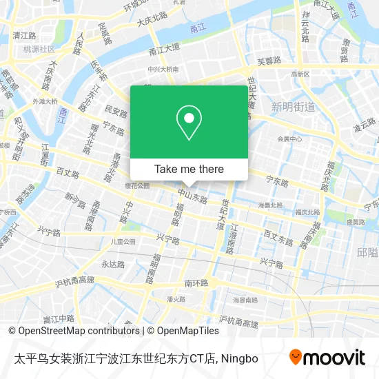 太平鸟女装浙江宁波江东世纪东方CT店 map