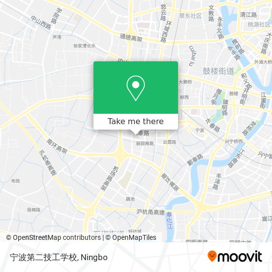 宁波第二技工学校 map
