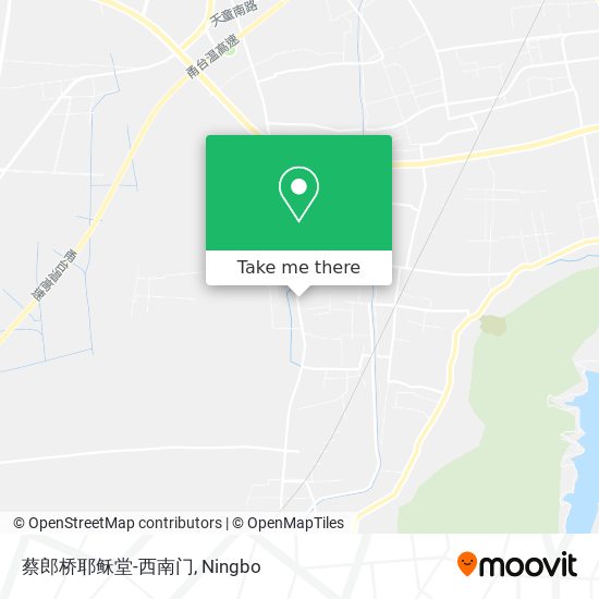蔡郎桥耶稣堂-西南门 map