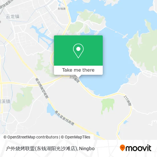 户外烧烤联盟(东钱湖阳光沙滩店) map