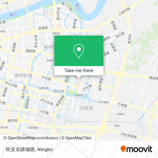 民安东路辅路 map