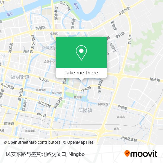 民安东路与盛莫北路交叉口 map