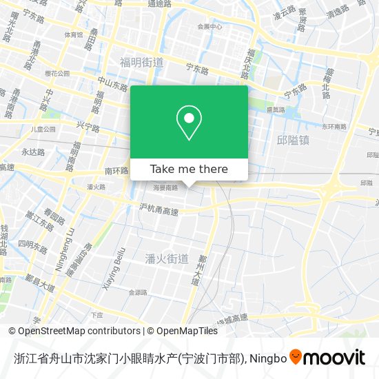 浙江省舟山市沈家门小眼睛水产(宁波门市部) map