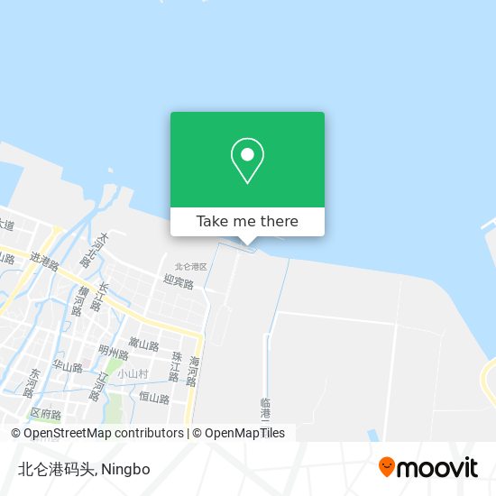 北仑港码头 map