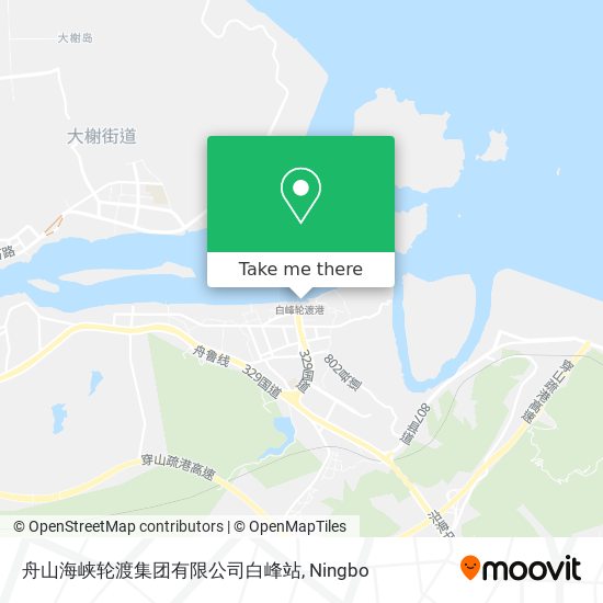 舟山海峡轮渡集团有限公司白峰站 map