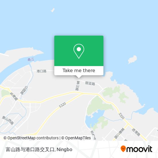 富山路与港口路交叉口 map