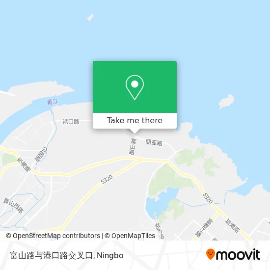 富山路与港口路交叉口 map