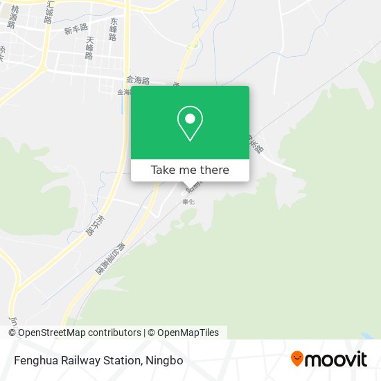 Fenghua Railway Station map