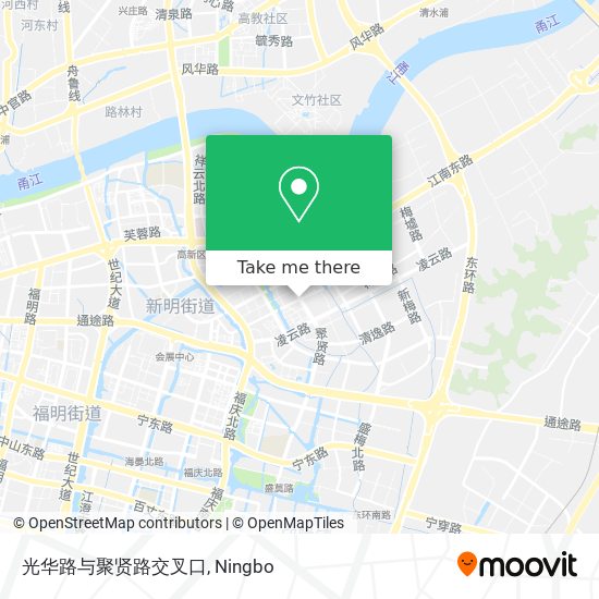 光华路与聚贤路交叉口 map