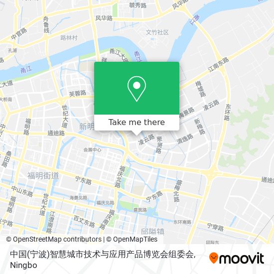 中国(宁波)智慧城市技术与应用产品博览会组委会 map