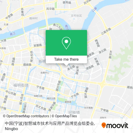 中国(宁波)智慧城市技术与应用产品博览会组委会 map