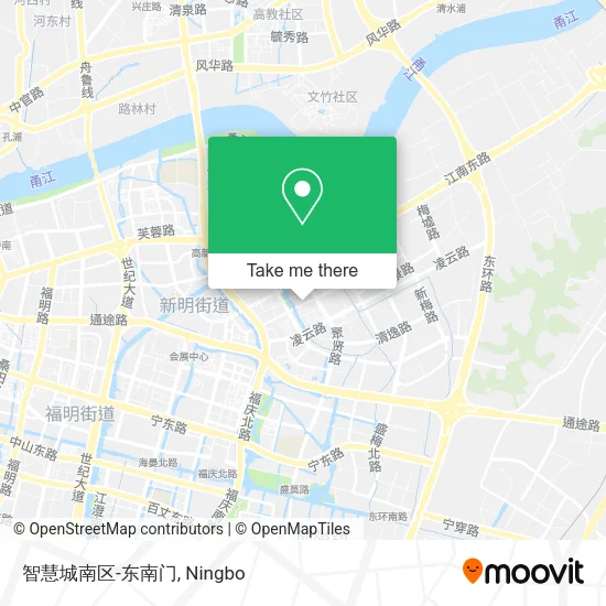 智慧城南区-东南门 map