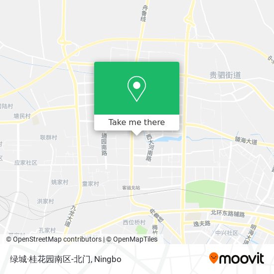 绿城·桂花园南区-北门 map
