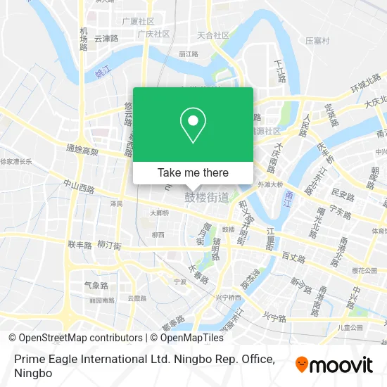 Prime Eagle International Ltd. Ningbo Rep. Office map