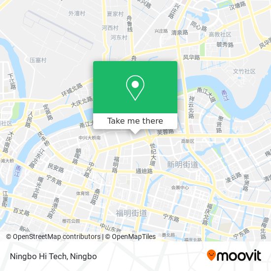Ningbo Hi Tech map