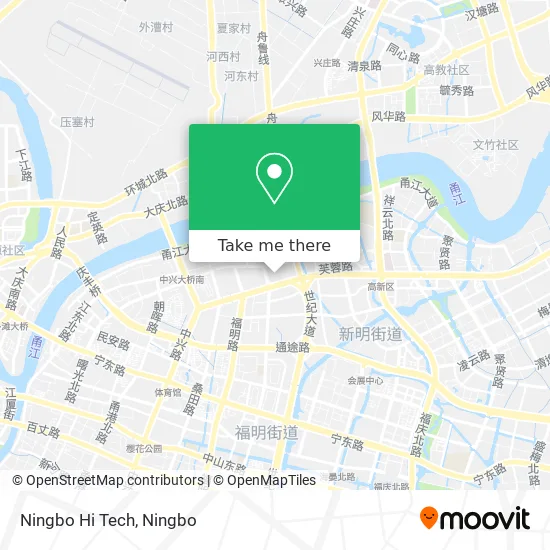 Ningbo Hi Tech map
