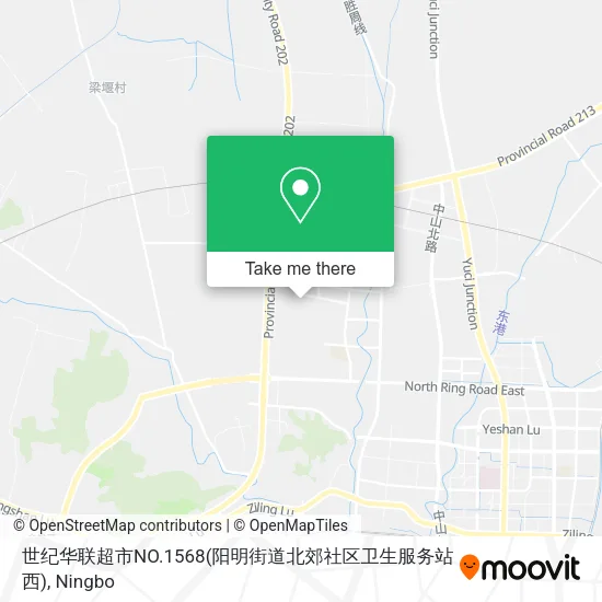 世纪华联超市NO.1568(阳明街道北郊社区卫生服务站西) map