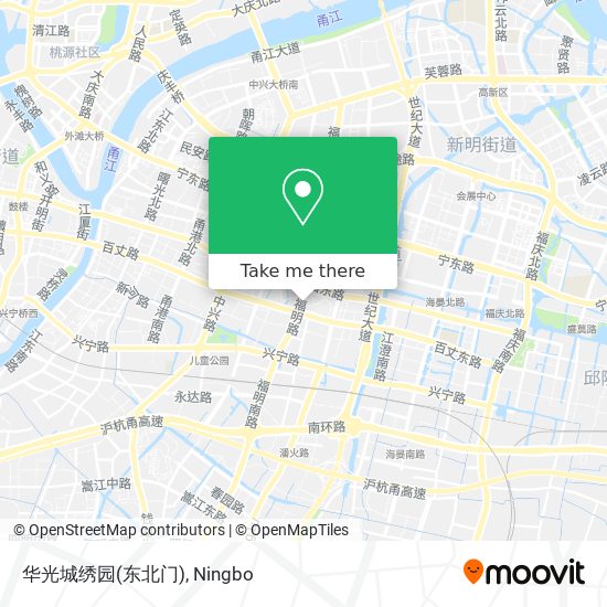 华光城绣园(东北门) map