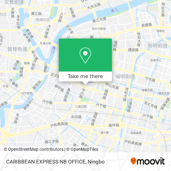 CARIBBEAN  EXPRESS NB OFFICE map