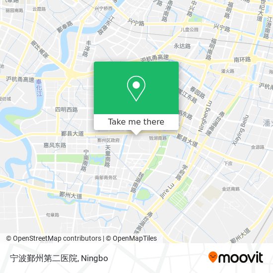 宁波鄞州第二医院 map
