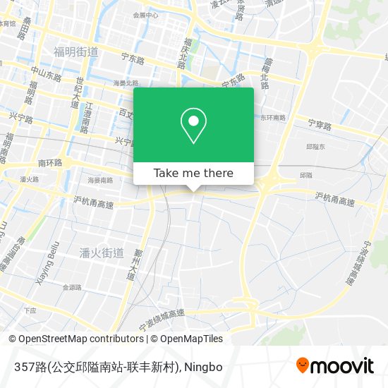 357路(公交邱隘南站-联丰新村) map