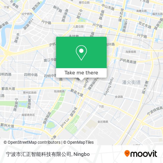 宁波市汇正智能科技有限公司 map