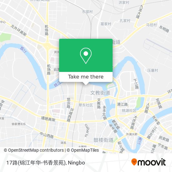 17路(锦江年华-书香景苑) map