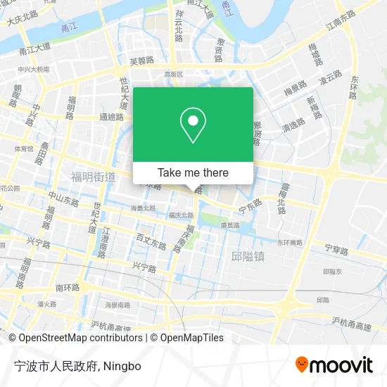 宁波市人民政府 map