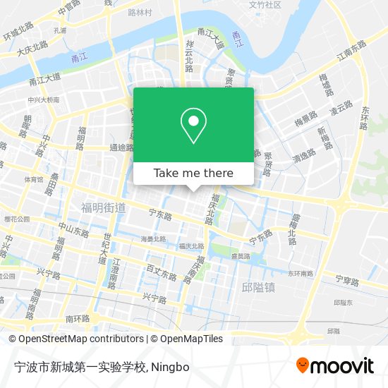 宁波市新城第一实验学校 map