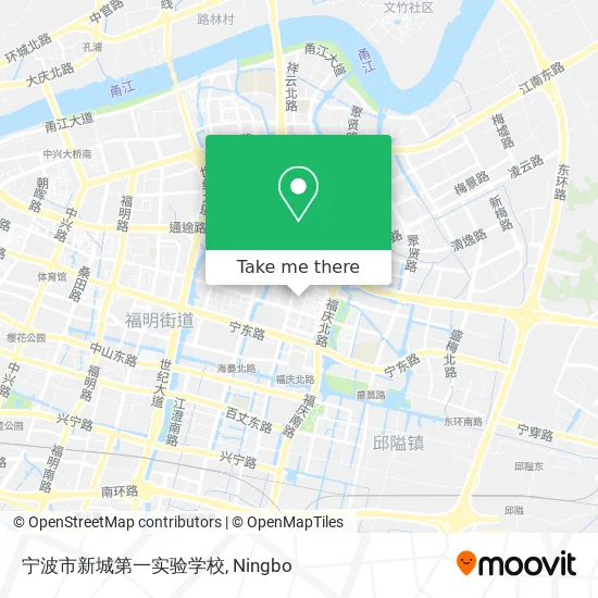 宁波市新城第一实验学校 map