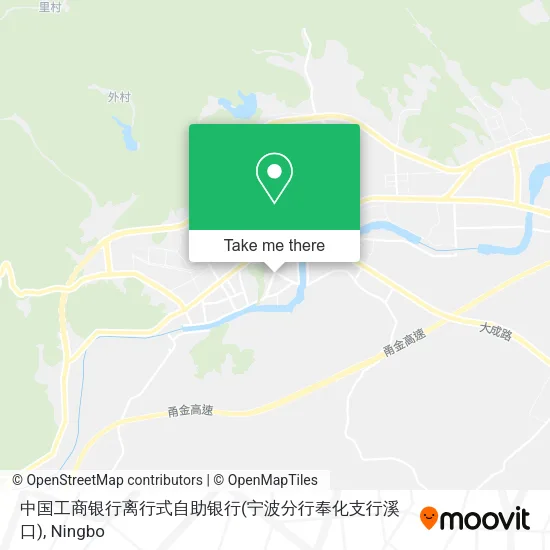 中国工商银行离行式自助银行(宁波分行奉化支行溪口) map