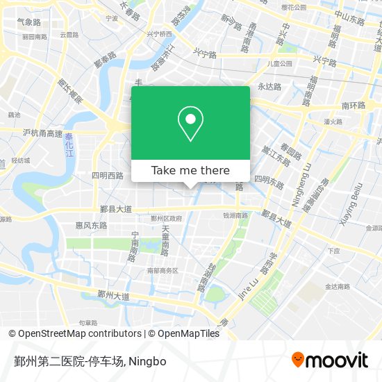 鄞州第二医院-停车场 map