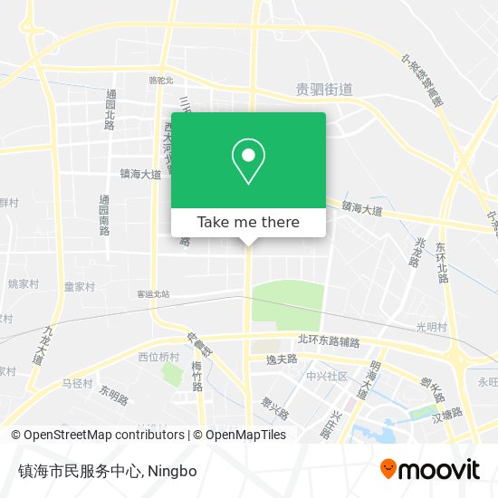 镇海市民服务中心 map