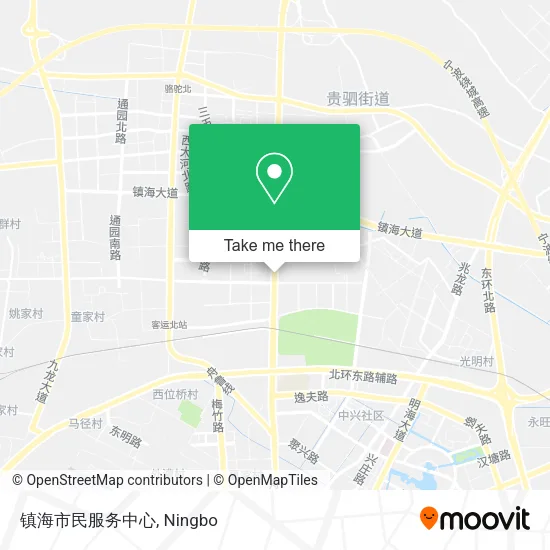 镇海市民服务中心 map