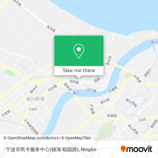 宁波市民卡服务中心(镇海·聪园路) map