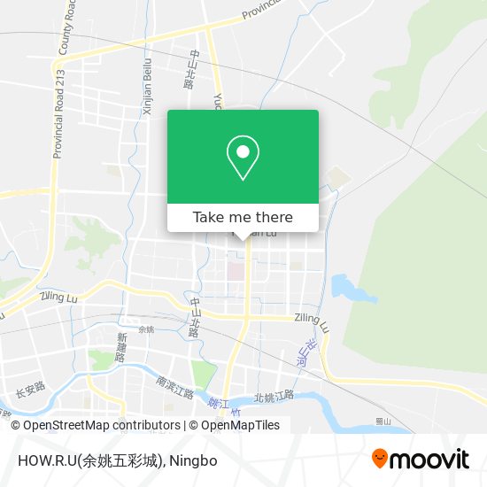 HOW.R.U(余姚五彩城) map