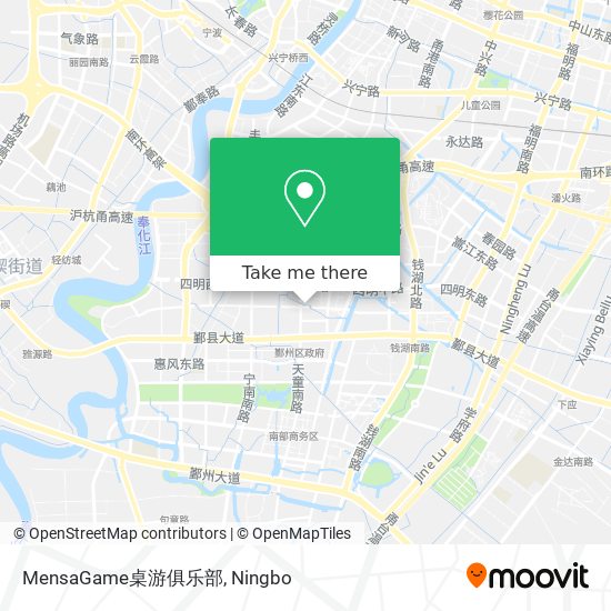 MensaGame桌游俱乐部 map