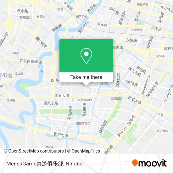 MensaGame桌游俱乐部 map