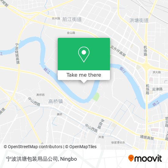 宁波洪塘包装用品公司 map