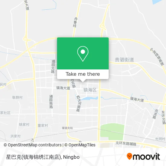 星巴克(镇海锦绣江南店) map