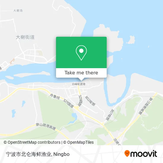 宁波市北仑海鲜渔业 map