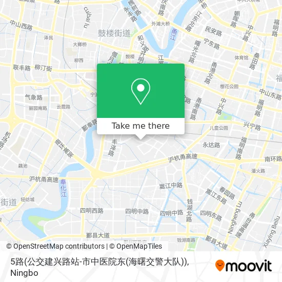 5路(公交建兴路站-市中医院东(海曙交警大队)) map