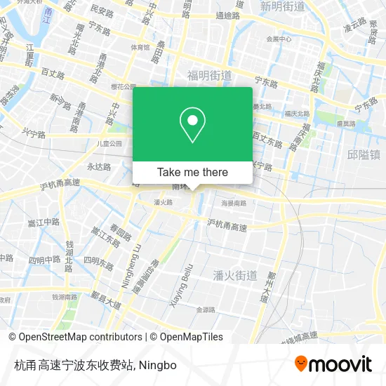 杭甬高速宁波东收费站 map