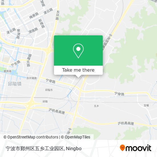 宁波市鄞州区五乡工业园区 map