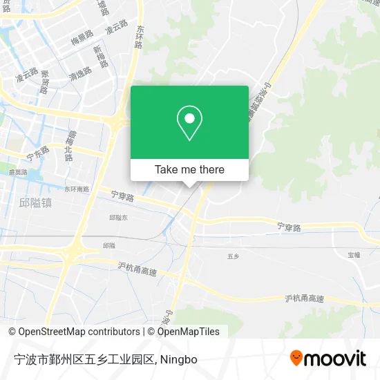 宁波市鄞州区五乡工业园区 map