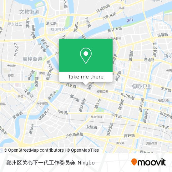 鄞州区关心下一代工作委员会 map