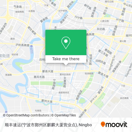 顺丰速运(宁波市鄞州区麒麟大厦营业点) map