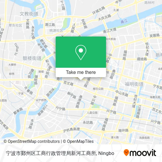 宁波市鄞州区工商行政管理局新河工商所 map