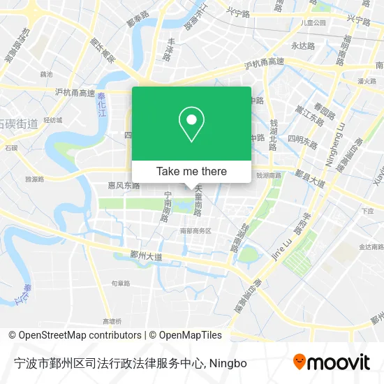 宁波市鄞州区司法行政法律服务中心 map
