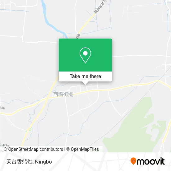 天台香蜡烛 map